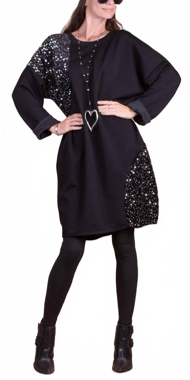 NEW GIGI MODA canazei mini dress in black